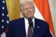 President Donald Trump listens during a news conference with India's Prime Minister Narendra Modi in the East Room of the White House, February 13, 2025, in Washington