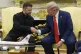 President Donald Trump meet with Ukraine's President Volodymyr Zelenskyy in the Oval Office at the White House, August 18, 2025, in Washington