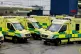 ambulances outside the Accident and Emergency Department of the Royal Liverpool University Hospital