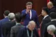 Chinese President Xi Jinping gestures during a reception following a military parade to commemorate the 80th anniversary of Japan's World War II surrender held in front of Tiananmen Gate in Beijing, September 3, 2025