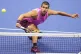 Carlos Alcaraz, of Spain, returns a shot to Jannik Sinner, of Italy, during the men's singles final of the U.S. Open tennis championships, September 7, 2025, in New York