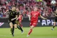 Brann's Signe Gaupset and Manchester United's Dominique Janssen, left, in action during the Champions League qualifying soccer match between SK Brann Kvinner and Manchester United at Brann Stadium, Bergen, Norway, Thursday Sept. 11, 2025
