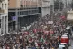 Protesters march as they participate in a demonstration part of a nation-wide protest and general strike against the war in Gaza, in Bologna, Italy, September 22, 2025. Photo: Guido Calamosca/LaPresse via AP