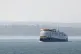 The Wightlink Hybrid energy car ferry, Victoria of Wight, makes her way across the Solent into Portsmouth harbour, October 2018