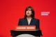 Leader of the House of Commons Lucy Powell speaking during the Labour Party Conference in Liverpool, September 22, 2024