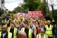 People take part in a Stand Up to Racism protest in Epping, Essex, entitled Defend Refugees - Stop the Far Right - No to Fascist Tommy Robinson, following protests outside the former Bell Hotel in Epping, believed to be housing asylum seekers, where there have been a number of demonstrations, after police charged 38-year-old asylum seeker Hadush Gerberslasie Kebatu with sexual assault following an incident where he is alleged to have attempted to kiss a 14-year-old girl. Picture date: Sunday July 27, 2025