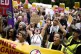 People take part in a Stand Up to Racism protest in Epping, Essex, July 27, 2025