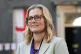 England head coach Sarina Wiegman speaks to the media in Downing Street after attending a reception in No 10, July 28, 2025