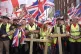 People taking part in a Tommy Robinson-led Unite the Kingdom march and rally in central London. Picture date: Saturday September 13, 2025