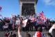 People taking part in a Tommy Robinson-led Unite the Kingdom march and rally in Trafalgar Square, central London, September 13, 2025