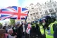 People taking part in a Tommy Robinson-led Unite the Kingdom march and rally in central London. Picture date: Saturday September 13, 2025