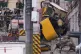Emergency teams work at the site of a derailed electric streetcar in Lisbon, Portugal, September 3, 2025