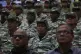 Members of the Bolivarian Militia listen to a recorded speech by President Nicolás Maduro at a military garrison in Caracas, Venezuela, September 5, 2025