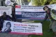 We Own It campaigners and supporters outside the Labour Party Conference at the Liverpool Arena, September 29, 2025