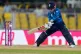 England's Tammy Beaumont plays a shot during the ICC Women's Cricket World Cup match between England and Bangladesh at Barsapara Cricket Stadium in Guwahati, India, October 7, 2025