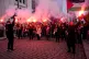Pro-Palestinians protesters gather ahead of the World Cup qualifying soccer match between Norway and Israel in Oslo, October 11, 2025