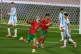 Morocco's Yassir Zabiri celebrates scoring his side's second goal against Argentina during the FIFA U-20 World Cup final soccer match in Santiago, Chile, October 19, 2025