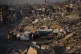Tents for displaced Palestinians stand amid the destruction caused by the Israeli air and ground offensive in Sheikh Radwan neighborhood in Gaza City, October 22, 2025