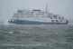 The Wightlink ferry Victoria of Wight makes it's way from Portsmouth to the Isle of Wight as Storm Barra hit Britain and Ireland with disruptive winds, heavy rain and snow, December 7, 2021