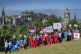 Campaigners from the Poverty Alliance gather on Calton Hill in Edinburgh for the launch of the Scotland Demands Better march, which will take place on October 25. Picture date: Thursday June 19, 2025