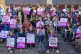 UCU members at Edinburgh University gather for a rally in George Square, Edinburgh, at the start of a planned five-day walk-out in a dispute over plans to cut £140 million from the university budget, September 8, 2025