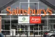 A general view of the entrance to a Sainsbury's supermarket, April 30, 2018