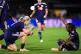 Lyonnes' Melchie Dumornay (right) celebrates scoring their side's second goal of the game during the Women's Champions League match at Meadow Park, Borehamwood, October 7, 2025