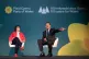 Rhun ap Iorwerth in conversation with Senedd speaker Elin Jones. Photo: Matthew Horwood 2025