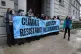 Wealth tax protest outside the Treasury over Labour refusal to target the super-rich.Photo: Climate Resistance