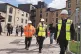 Humza Yousaf (centre, when still first minister) visits the Hillcrest Homes housing development in Dundee, in April 2024. The number of new affordable homes completed in Scotland had fallen in each of the last three years, from 23,486 in 2022 to 19,988 in 2024