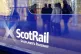 A ScotRail train at Edinburgh Waverley Station
