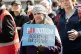People take part in a Stand Up To Racism counter protest during a protest by people attending a Save Our Future & Our Kids Futures protest outside the Cladhan Hotel in Falkirk, which is housing asylum seekers. Picture date: Sunday September 21, 2025