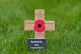 A Remembrance tribute planted by Defence Secretary John Healey, during a service to mark the opening of the three House of Commons Gardens of Remembrance, in New Palace Yard, Westminster, November 3, 2025