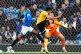Livingston's Tete Yengi attempts a shot on goal during the William Hill Premiership match at Ibrox Stadium, Glasgow, November 22, 2025