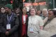 Zarah Sultana (centre) with party members outside the ACC Liverpool, during the Your Party founding conference, November 29, 2025