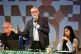 Jeremy Corbyn and Zarah Sultana take part in a discussion on Your Party, their new political party, at The World Transformed conference, at Niamos Radical Arts Centre in Hulme, Manchester, October 10, 2025