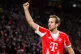 Munich's Harry Kane celebrates during the German Bundesliga soccer match between VfB Stuttgart and FC Bayern Munich in Stuttgart, Germany, Saturday, Dec. 6, 2025.