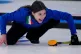 Italy's Stefania Constantini, directs her team mate, during the mixed doubles curling match against Sweden, at the 2022 Winter Olympics, Feb. 6, 2022, in Beijing