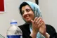 Prominent Iranian human rights activist Narges Mohammadi is seen in a meeting on women's rights in Tehran, Iran, on July 3, 2008