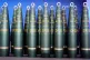 Artillery shells of German arms manufacturer Rheinmetall are displayed in Unterluess, Germany, August 27, 2025