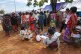 Evacuees wait for registration as they take refuge at Chonkal in Oddar Meanchey province, Cambodia, December 11, 2025, after fleeing from home following fighting between Thailand and Cambodia over territorial claims