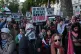 People take part in a Palestine Solidarity Campaign rally on Whitehall in central London. Picture date: Wednesday September 11, 2024