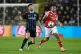 Club Brugge's Brandon Mechele and Arsenal's Gabriel Jesus battle for the ball during the UEFA Champions League match at the Jan Breydel Stadium in Bruges, Belgium, December 10, 2025
