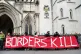 Protesters outside the The Royal Courts Of Justice in London, for the hearing in appeal of an asylum seeker boat pilot detained over Channel crossing deaths, December 4, 2024