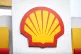 A Shell logo at a petrol station