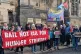 Protesters outside the Court of Sessions in Edinburgh