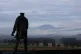 SECRET STATE: The statue of David Stirling, founder of the SAS, looks over mist around Ben Ledi mountain, Central Scotland
