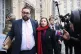 Britain’s Charge d'Affairs to Russia, Danae Dholakia (centre), arrives at the Russia's Foreign Ministry after she was summoned to receive a notice, in Moscow, Russia, January 15, 2026
