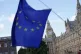 An EU flag is flown outside the Palace of Westminster following the UK-EU Summit at Lancaster House, in central London, May 19, 2025