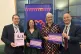 From left to right: Labour MP Sam Rushworth, midwife Siobhain Rushworth, RCM chief executive Gill Walton and Labour MP Paul Waugh